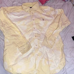 Ralph Lauren yellow tye dye look button up